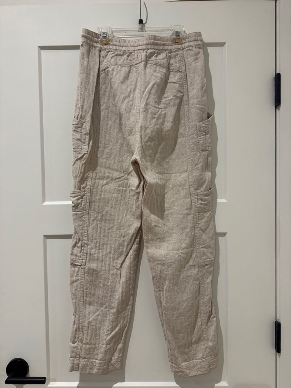 Free People Sand Cargo Trousers with Drawstring Waist - Picture 4 of 4